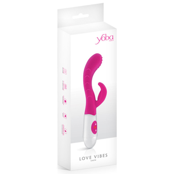 Vibromasseur rabbit stries et picots 